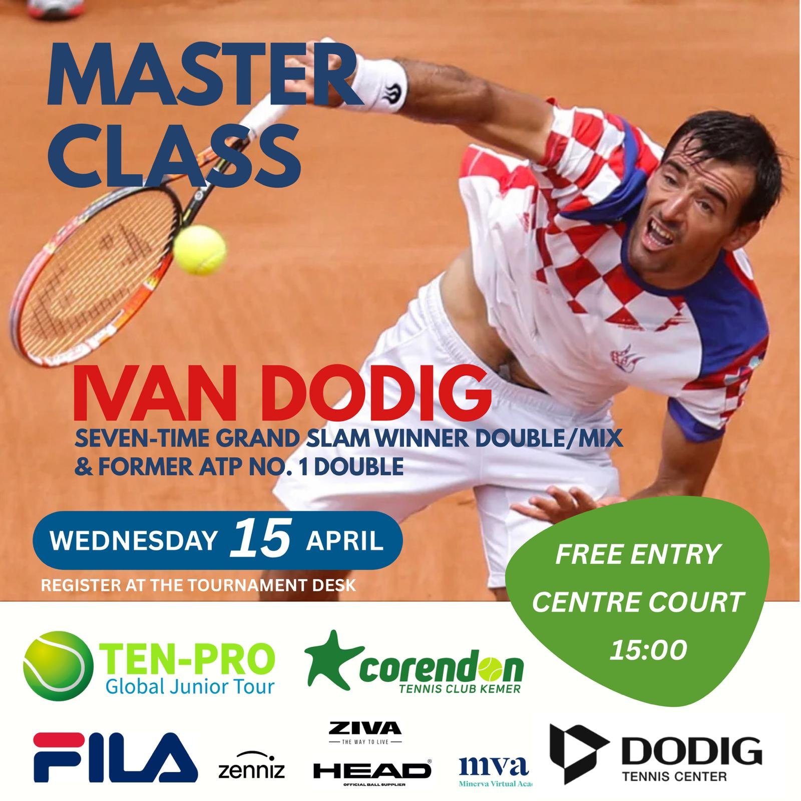 Dünya tenisinin yıldızı Ivan Dodig, Kemer’de gençlerle buluşuyor