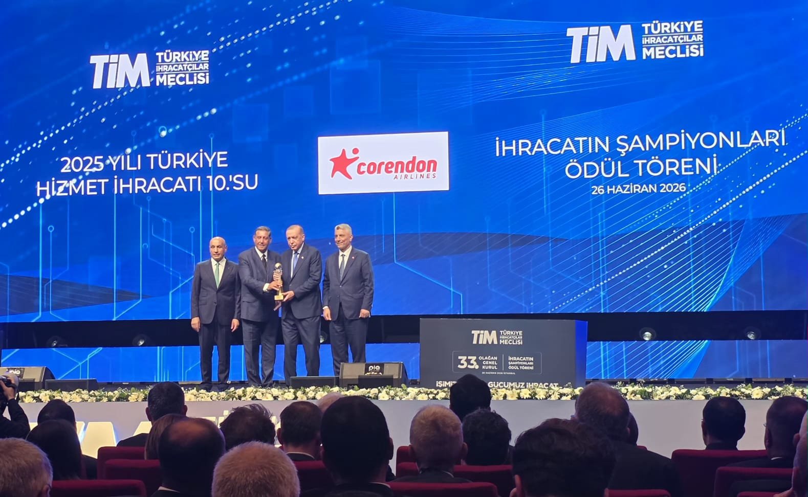 Corendon Airlines, ihracat şampiyonları arasındaki yerini güçlendirdi